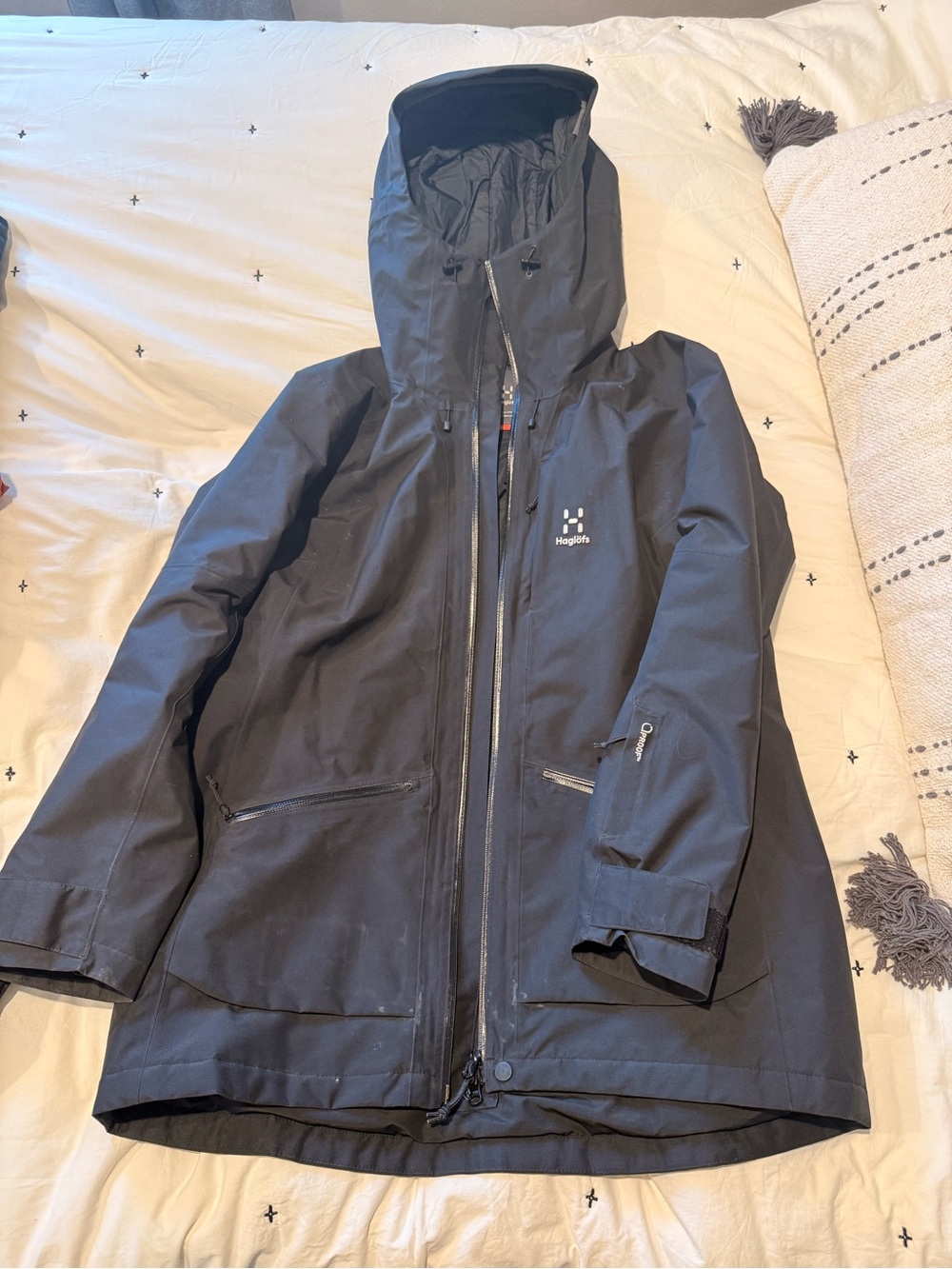 Haglöfs Women's Black Ski & Snow Jacket - Waterproof Hooded Parka